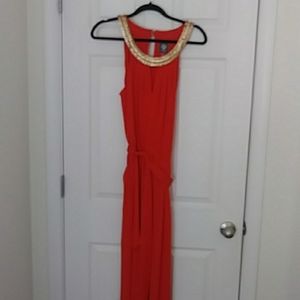 Sunset Orange Vince Camuto Jumper with tie